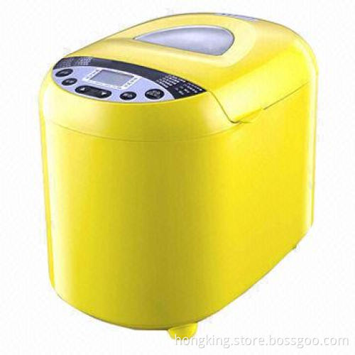 Bread Maker with 19-program on LCD Display and 60-minute Warm Keeping, for Baking, Making Rice Wine